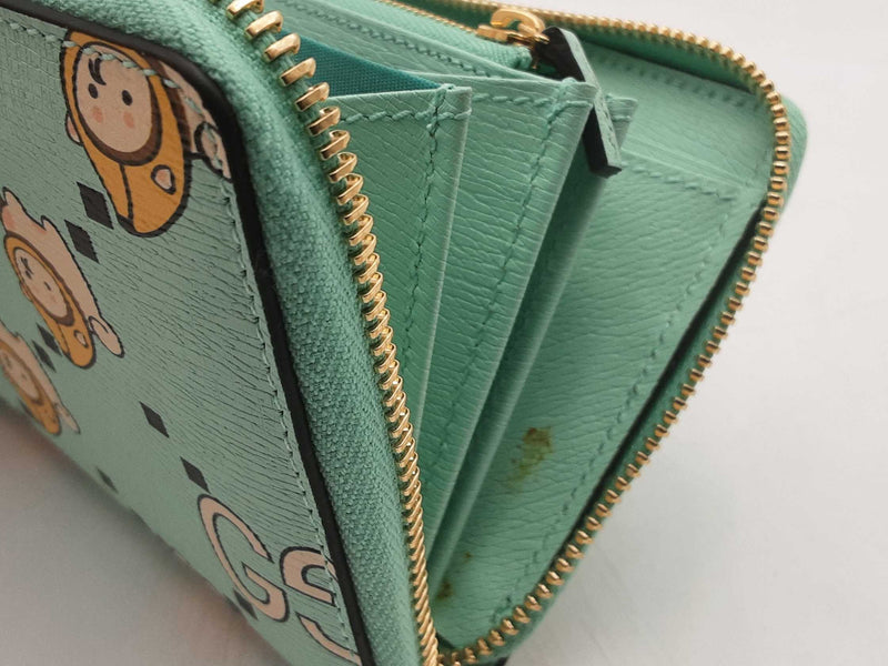 Gucci X Pikarar Kawai Animal Print Wallet Aa0825oorsa