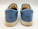 Fendi 8e6852 Vitello Rockoclick Blue Leather Slip Ons Size Eu 39 Do1124lxzde