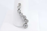Approx. 0.52ctw Diamond Journey Pendant In 14k White Gold 3.5 Grams Eb1124wxzdu