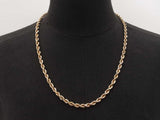 10k Yellow Gold Rope Chain Necklace 38.6 Grams 22.5 Inch Fw1225lcrxdu