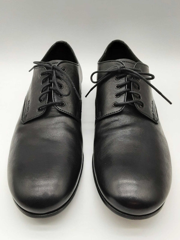 Prada Derby Black Leather Shoes Size Prada/uk 6 Mens Do0125lxzde