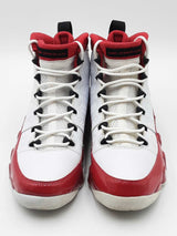 Nike Air Jordan 9 Retro Red & White Sneakers Size 10 302370-160 Eb0725exdu