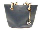 Michael Kors Navy Blue Saffiano Leather Jet Set Tote Bag Sd0826ozde