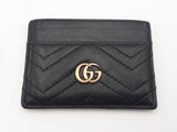 Gucci Marmont Black Leather Card Case Sd0925lzxsa