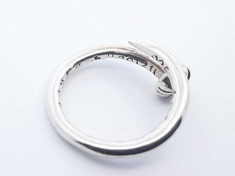 0.925 Sterling Silver 5.0g Nail Ring Size 8.5 Lh0724lorde