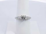 1.11 Cttw Diamond & Platinum Solitaire Ring 6.4 Grams Size 7.75 Fw0425lozxdu