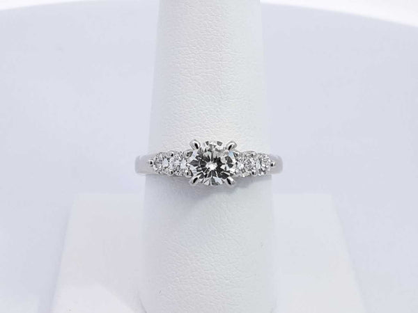 1.11 Cttw Diamond & Platinum Solitaire Ring 6.4 Grams Size 7.75 Fw0425lozxdu