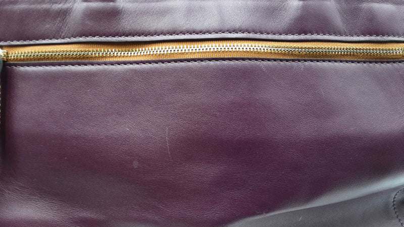 Dooney & Bourke Purple Leather Satchel Shoulder Bag Eb1025rxdu