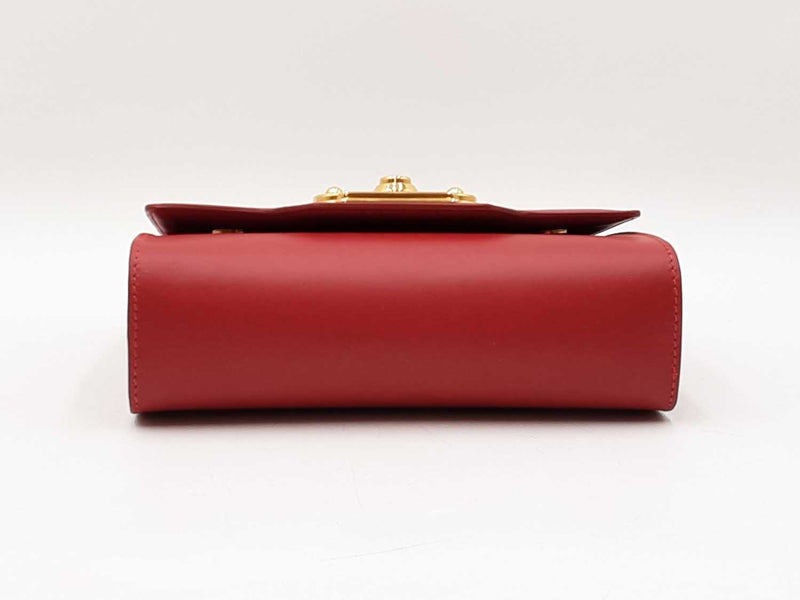 Dolce & Gabbana Welcome Shoulder Bag In Red Leather Fw0725lcrdu