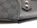 Gucci Horsebit Chain Bag In Black Monogram Canvas & Leather Fw0626lordu