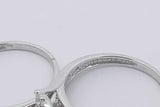 0.54cttw Diamond Wedding Set In 10k White Gold 3.8 Grams Size 7 Eb0226orxsa