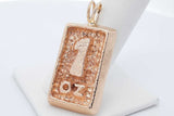 14k Yellow Gold Bar Pendant 21.9 Grams Eb0526lxszsa