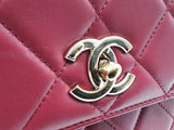 Chanel Trendy Cc Lambskin Red Handbag Aa0426oczxsa