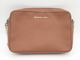 Michael Kors Jet Set Crossbody Brown Saffiano Leather Sd1224lrsa