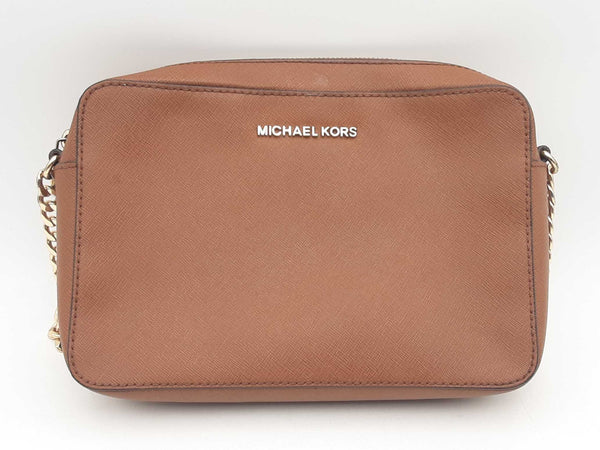 Michael Kors Jet Set Crossbody Brown Saffiano Leather Sd1224lrsa