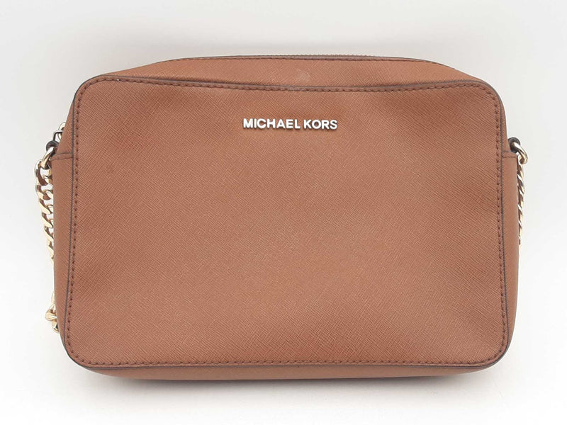 Michael Kors Jet Set Crossbody Brown Saffiano Leather Sd1224lrsa