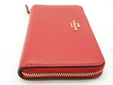 Coach Red Leather Id Zipper Wallet Do0825oxde