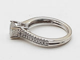 1.55 Cttw Natural Diamonds 14k White Gold 4.4g Ring Size 7 Do0526erxde