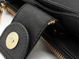 84524 Ebay Live Michael Kors Black Saffiano Leather Handbag Do0226lrde