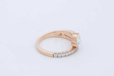 1.0cttw Lab Grown Diamond Ring In 14k Yellow Gold 3.76 Grams Size 7 Eb0726ccrde