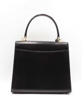 Gucci Lady Lock Black Leather Top Handle Bag Fw0225ozxdu