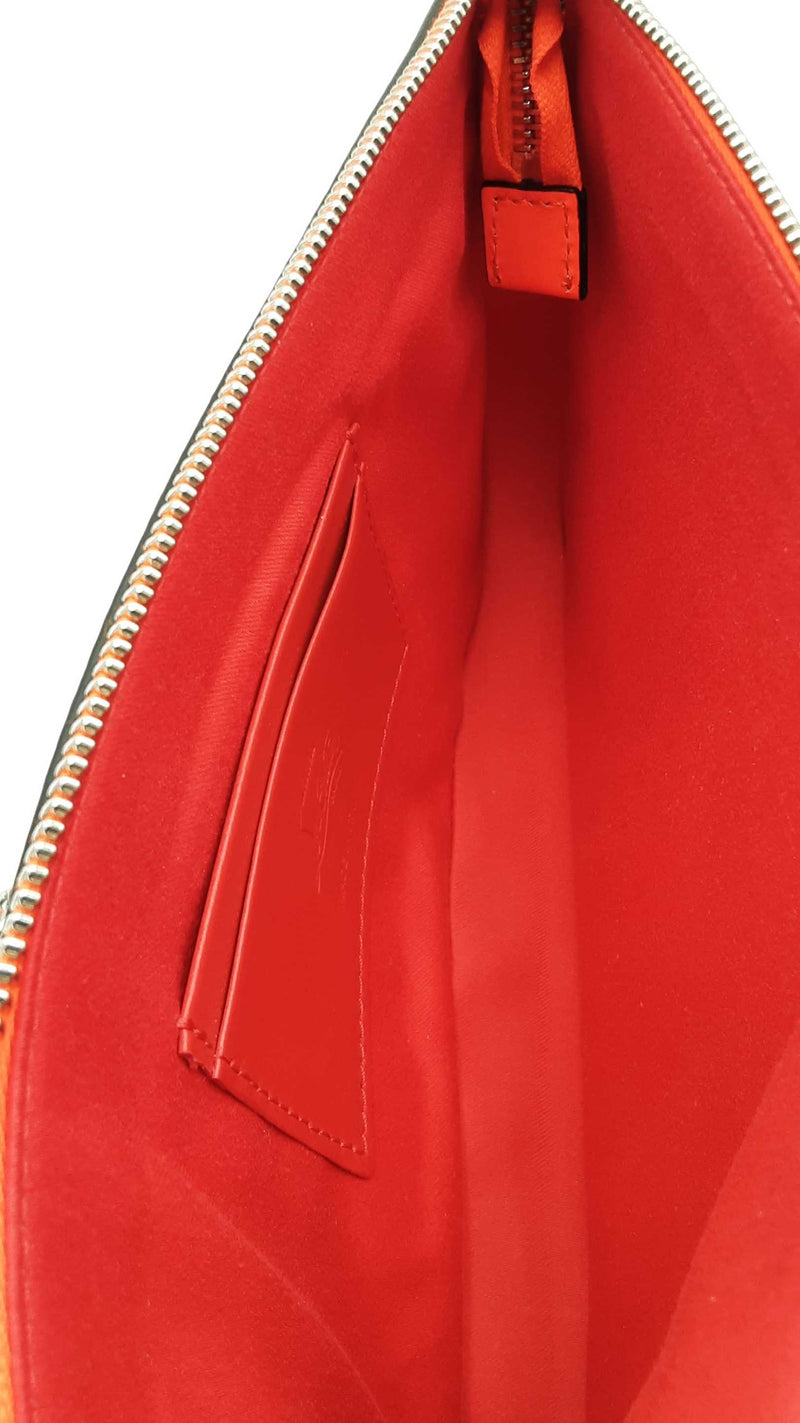 Christian Louboutin Neon Orange Leather Loubila Chain Shoulder Bag Eb1125oxzdu