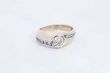 Round Center Diamond 0.50ctw Ring In 14k Yellow Gold 5.2g Size 5 Eb0624ixzsa