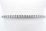 Approx. 0.6ctw Diamond Tennis Bracelet In 10k White Gold 12.1g 7 In Eb1024cxzdu