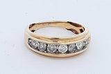 0.7cttw Diamond Ring In 10k Yellow Gold 3.4 Grams Size 9 Eb0926wxzde
