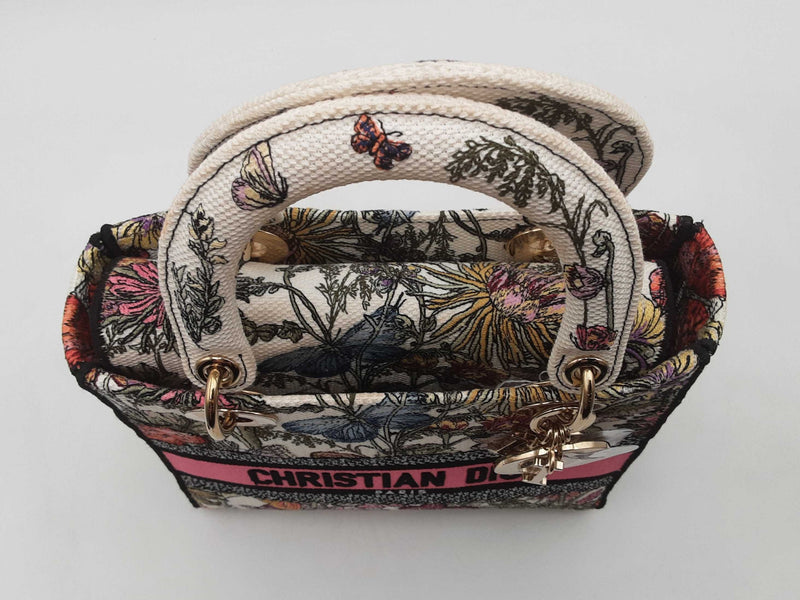 Christian Dior Floral Medium Lady D-lite Bag Sd0925lrzxsa