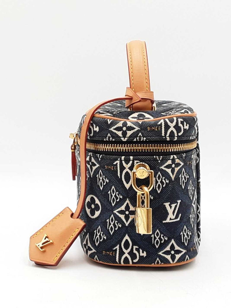 Louis Vuitton Since 1854 Vanity Pm In Blue Jacquard Fw1125loxzdu