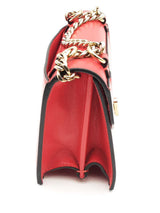 Christian Louboutin Elias Red Leather Shoulder Bag Eb0924pxzsa