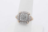 0.41cttw Diamond Ring In 10k Yellow Gold 3.8 Grams Size 7 Eb0826owrsa