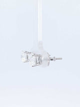 2.0 Cttw Lab-grown Diamond Stud Earrings In 14k White Gold 1.1 Gram Fw0326wcrdu