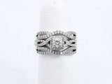 Approx. 2.68ctw Diamond Ring In 14k White Gold 6.3 Grams Size 4.5 Eb0924wxzdu