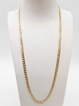 14k Yellow Gold 13.2g Concave Curb Chain 22 In Do0625ixzde