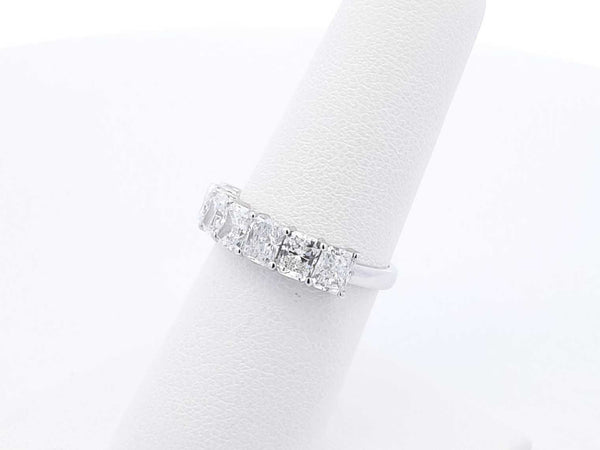 2.19 Cttw Lab-grown Diamond & 14k White Gold Ring 2.2 Grams Size 7 Fw0425crxdu