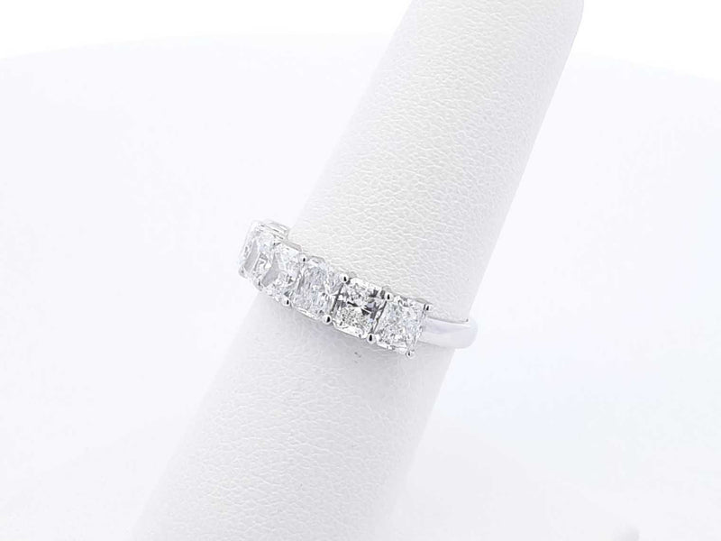 2.19 Cttw Lab-grown Diamond & 14k White Gold Ring 2.2 Grams Size 7 Fw0425crxdu
