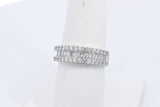 0.64ctw Diamond Ring In 14k White Gold 3.2 Grams Size 7 Eb0225oorsa