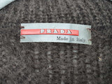 Prada Cashmere Brown Blue Colorblock Wool Knitted Sweater Size 54 Do0326oorde
