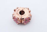 Pandora Daisy 14k Rose Gold Plated Clip Charm 2.7 Grams Eb1024lxsa