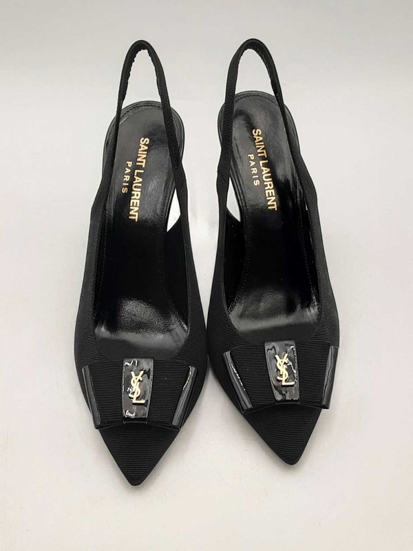 Saint Laurent Anais Bow Slingback Pumps Size 36.5 Eb1224oxzsa