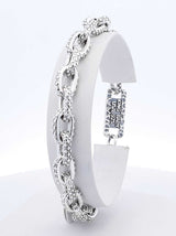 King Baby Sterling Silver Oval Link Bracelet 31.9 Grams 7 Inch Fw0425ixdu