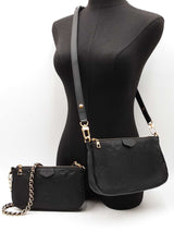 Louis Vuitton Multi Pochette In Black Monogram Empreinte Leather Fw0126lwxzdu