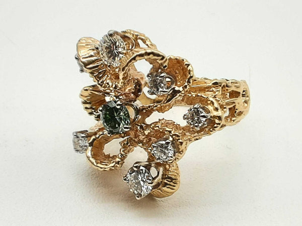 1.05 Cttw Diamonds 14k Yellow Gold 10.6g Ring Size 6.25 Do0225ixzde