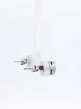 0.56 Cttw Diamond & 14k White Gold Cluster Stud Earrings 3.1 Grams Fw0826lwxdu