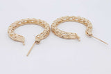 14k Yellow Gold Filigree Hoop Earrings 7.7 Grams Eb0426pcrsa
