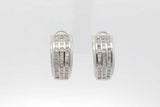 0.78cttw Princess Cut Diamond Stud Omega Back Earrings 14k Gold 10g Eb0926ixzsa