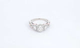 Vera Wang Love 14k White & Rose Gold Diamond Ring Size 7.5 5.4 Grams Eb0524rxzdu