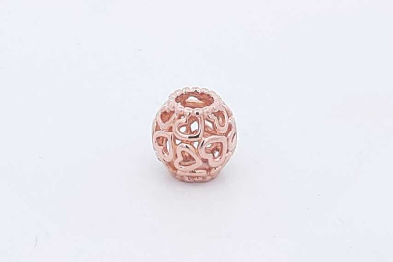 Pandora Hearts All Over 10k Rose Gold Charm 2.8 Grams Eb0724rxsa